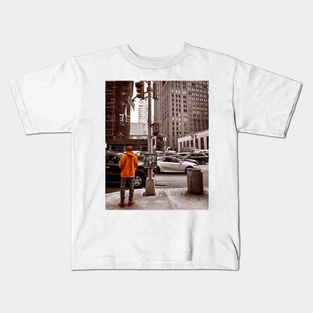 Canal Street Manhattan New York City Kids T-Shirt by eleonoraingrid